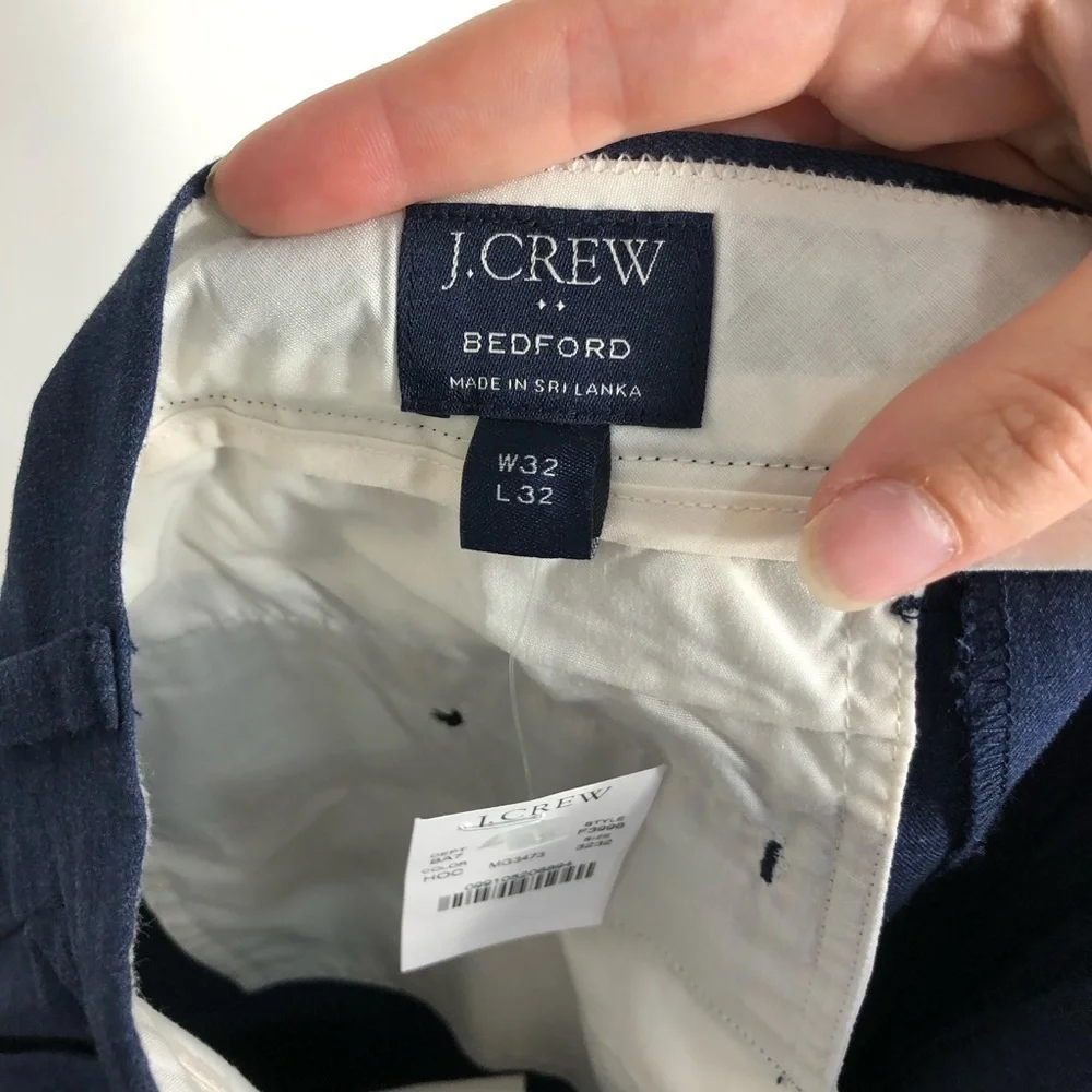 J.Crew Bedford Dress Pants Blue Men’s NWT 32x32